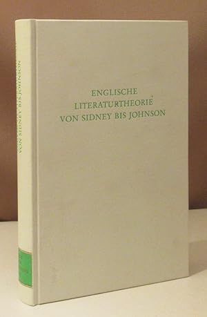 Bild des Verkufers fr Englische Literaturtheorie von Sidney bis Johnson. zum Verkauf von Dieter Eckert