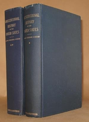 Seller image for CONSTITUTIONAL HISTORY OF THE UNITED STATES (2 VOLUMES COMPLETE) FROM THEIR DECLARATION OF INDEPENDENCE TO THE CLOSE OF THIER CIVIL WAR for sale by Andre Strong Bookseller