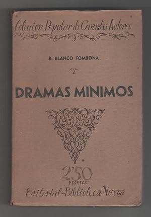 Imagen del vendedor de Dramas mnimos. a la venta por Librera El Crabo