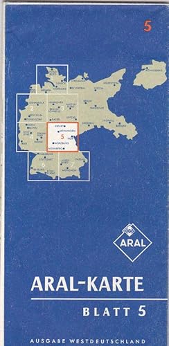 Aral-Karte Blatt 5, Ausgabe Westdeutschland