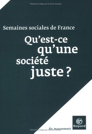 Imagen del vendedor de Qu'est-ce qu'une societe juste ? a la venta por JLG_livres anciens et modernes