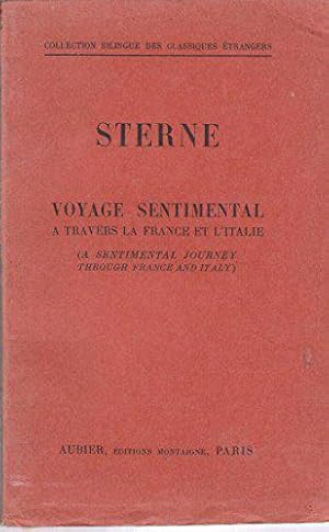 Imagen del vendedor de L. Sterne. Voyage sentimental  travers la France et l'Italie. Traduit et prfac par Aurlien Digeon a la venta por JLG_livres anciens et modernes