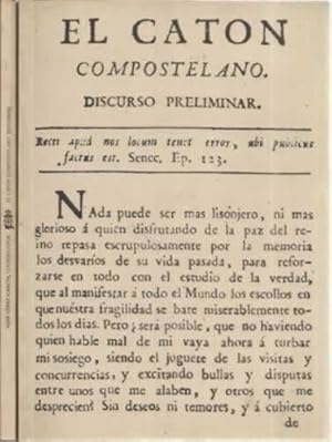 Seller image for El Catn compostelano. 2 tomos. I: Discurso preliminar. II: Estudios for sale by Librera Cajn Desastre