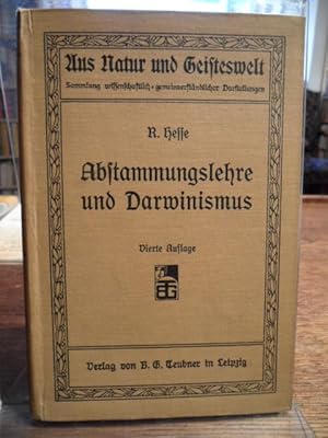 Bild des Verkufers fr Abstammungslehre und Darwinismus. zum Verkauf von Antiquariat Floeder