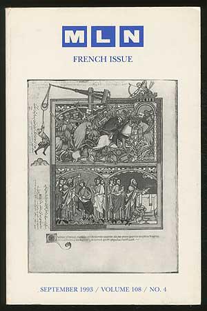 Seller image for MLN: French Issue, September 1993 / Volume108 / No.4 for sale by Between the Covers-Rare Books, Inc. ABAA