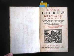 Immagine del venditore per Breviarii Romani. Ex decreto Sacro-sancti Concilii Tridentinirestitui, PII V. Pont. Max. jussu editi, Clementis VIII. & Urbani VIII. auctoritate recogniti. In quibus ea omnia continentur, quae praeter Lectiones & earum Responsoria, ad plenam Officii Matutini recitationem pertinent. venduto da Augusta-Antiquariat GbR