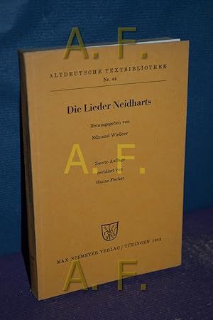 Bild des Verkufers fr [Die Lieder] , Die Lieder Neidharts. hrsg. von Edmund Wiener. Fortgef. von Hanns Fischer, Altdeutsche Textbibliothek , Nr. 44 zum Verkauf von Antiquarische Fundgrube e.U.