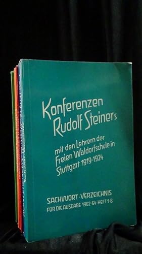 Konferenzen Rudolf Steiners mit den Lehrern der Freien Waldorfschule in Stuttgart 1919-1924.