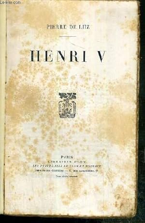 Image du vendeur pour HENRI V - 9eme EDITION. mis en vente par Le-Livre