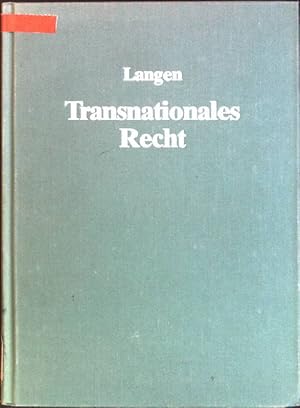 Seller image for Transnationales Recht. Schriftenreihe Recht der internationalen Wirtschaft; Bd. 20 for sale by books4less (Versandantiquariat Petra Gros GmbH & Co. KG)