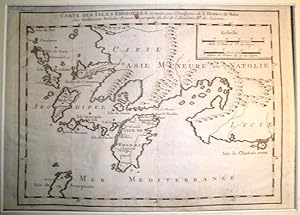 Carte des Isles Rhodiennes. Dressées pour l'Intelligence de l'Histoire de Malte.