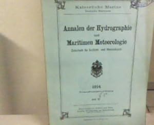 Seller image for Annalen der Hydrographie und Maritimen Meteorologie. Zeitschrift fr Seefahrt- und Meereskunde. 42. Jahrg., Heft XI. 1914. for sale by Zellibooks. Zentrallager Delbrck