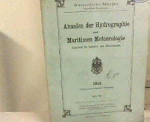 Bild des Verkufers fr Annalen der Hydrographie und Maritimen Meteorologie. Zeitschrift fr Seefahrt- und Meereskunde. 42. Jahrg., Heft XII. 1914. zum Verkauf von Zellibooks. Zentrallager Delbrck