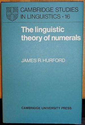 Imagen del vendedor de The linguistic theory of numerals. a la venta por Eugen Kpper