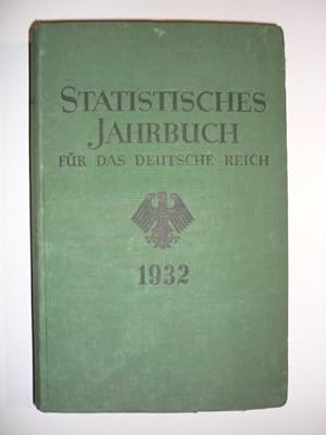 Imagen del vendedor de Statistisches Jahrbuch fr das Deutsche Reich. 51. Jahrgang, 1932. a la venta por Antiquariat Diderot