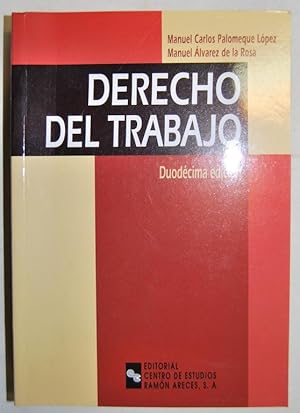 Seller image for DERECHO DEL TRABAJO for sale by Fbula Libros (Librera Jimnez-Bravo)