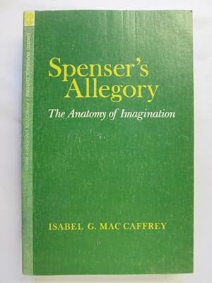 Immagine del venditore per Spenser's Allegory: The Anatomy of Imagination (Princeton Legacy Library) venduto da Goldstone Rare Books