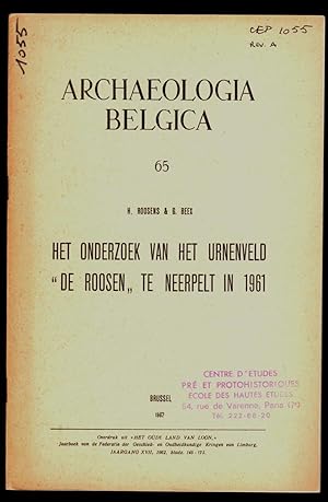 Onderzoek van het urnenveld op de "Roosen" te Neerpelt in 1959.