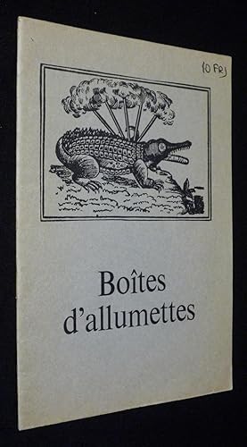 Bild des Verkufers fr Botes d'allumettes zum Verkauf von Abraxas-libris