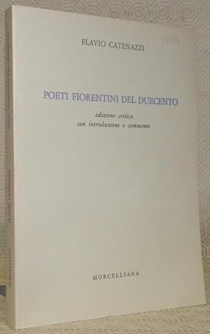 Bild des Verkufers fr Poeti Fiorentini del duecento. Edizione critica con introduzione e commento. Tesi. zum Verkauf von Bouquinerie du Varis