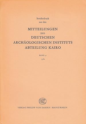 Les 'afarit dans l'ancienne Égypte. (Mitteilungen des Deutschen Archäologischen Instituts, Abteil...