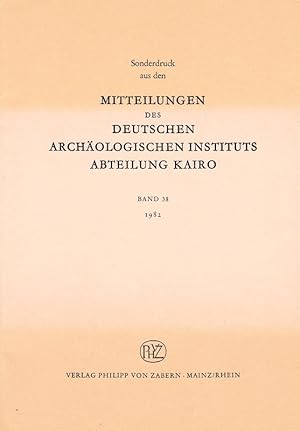 Imagen del vendedor de Arbeiten am Grab des Neferherenptah in Saqqara (1970-1975). Vorbericht. (Mitteilungen des Deutschen Archologischen Instituts, Abteilung Kairo). a la venta por Librarium of The Hague