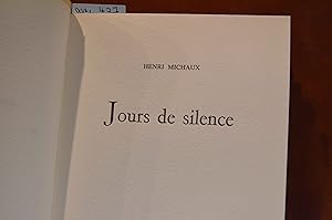 Seller image for Jours de silence for sale by L'Oeil de Mercure