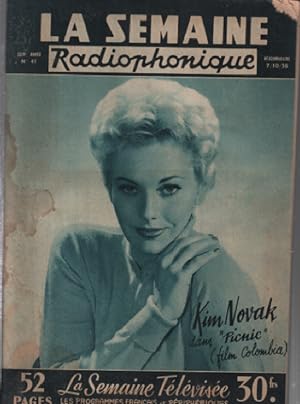 La semaine radiophonique 7 octobre 1956