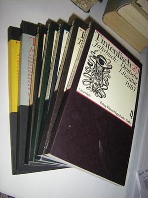 7 Bände: Tintenfisch. Jahrbuch für Literatur. # 2, 6, 11, 13, 14, 15, 20