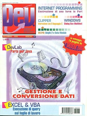 Bild des Verkufers fr DEV. n. 33/Settembre 1996 zum Verkauf von Librodifaccia