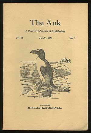 Bild des Verkufers fr The Auk - Vol. 71, No. 3, July 1954 zum Verkauf von Between the Covers-Rare Books, Inc. ABAA