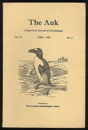 Bild des Verkufers fr The Auk - Vol. 71, No. 2, April 1954 zum Verkauf von Between the Covers-Rare Books, Inc. ABAA