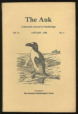 Bild des Verkufers fr The Auk - Vol. 71, No. 1, January 1954 zum Verkauf von Between the Covers-Rare Books, Inc. ABAA
