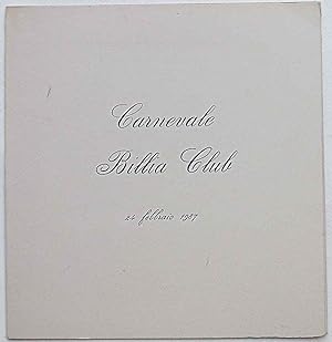 Carnevale Billia Club. 24 febbraio 1987