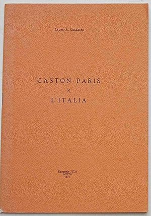 Gaston Paris e l'Italia.