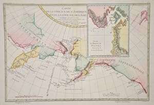 Carte de la Cote N.O. L Amerique et de la cote N.E. de L Asie