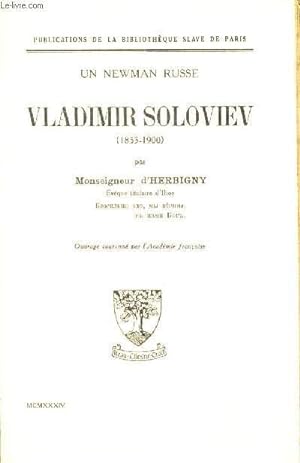 Immagine del venditore per UN NEWMAN RUSSE VLADIMIR SOLOVIEV (1853-1900) . venduto da Le-Livre