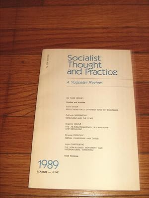 Imagen del vendedor de Socialist Thought and Practice A Yugoslav Review a la venta por Friendly Used Books