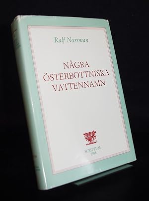 Seller image for Nagra sterbottniska Vattennamn. Von Ralf Norrmann. for sale by Antiquariat Kretzer