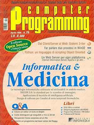 Bild des Verkufers fr Computer Programming n. 79/aprile 1999 zum Verkauf von Librodifaccia