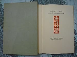 Poesie cinesi dell'epoca dei T'ang. Volte in versi italiani da Giuseppe Zoppi.Verona,Mardersteig....