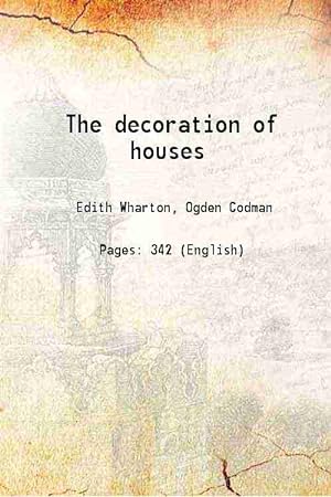 Seller image for The decoration of houses 1978 for sale by Gyan Books Pvt. Ltd.