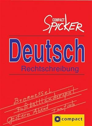 Bild des Verkufers fr Compact Deutsch Rechtschreibung. zum Verkauf von Versandantiquariat Felix Mcke