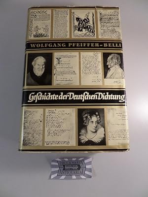 Bild des Verkäufers für Geschichte der deutschen Dichtung. Mit 419 Abbildungen auf 40 Tafeln. zum Verkauf von Druckwaren Antiquariat