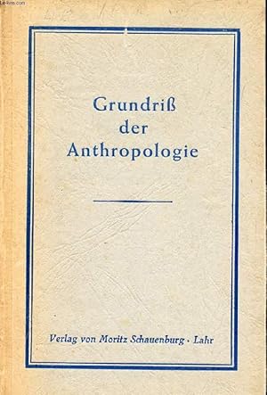 Seller image for GRUNDRI DER ANTHROPOLOGIE for sale by Le-Livre