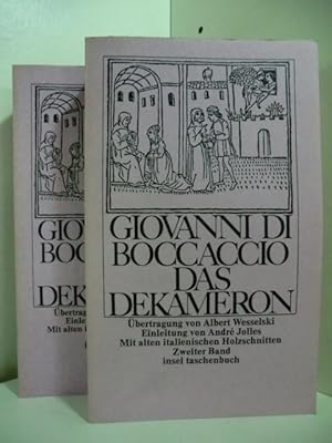 Bild des Verkufers fr Das Dekameron Band 1 und 2. Mit alten italienischen Holzschnitten. zum Verkauf von Antiquariat Weber