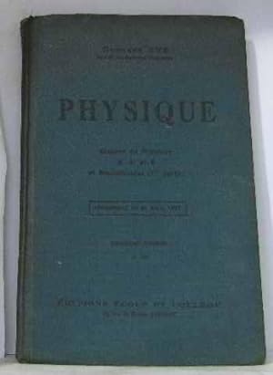 Seller image for Physique classes de premire A A' et B et baccalaurat (1re partie) for sale by crealivres