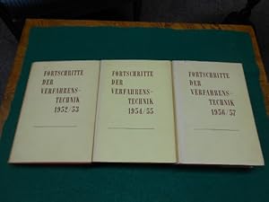 Fortschritte der Verfahrenstechnik. 3 Bd. (1 bis 3) 1952/53, 1954/55, 1956/57. [Jahrbücher: >Prog...