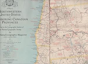 NATIONAL GEOGRAPHIC MAP OF THE NORTHWESTERN UNITED STATES AND NEIGHBORING CANADIAN PROVINCES PREP...