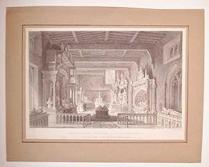 Seller image for Bottesford Church Leicestershire Original Engraving for sale by Maynard & Bradley